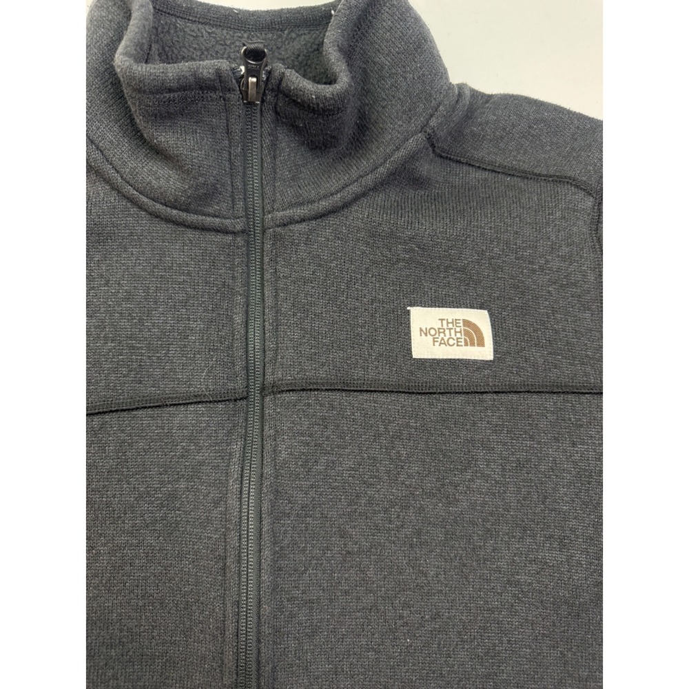The North Face Gordon Lyons Quarter Zip Fleece Pullover Mens Medium Dark Gray